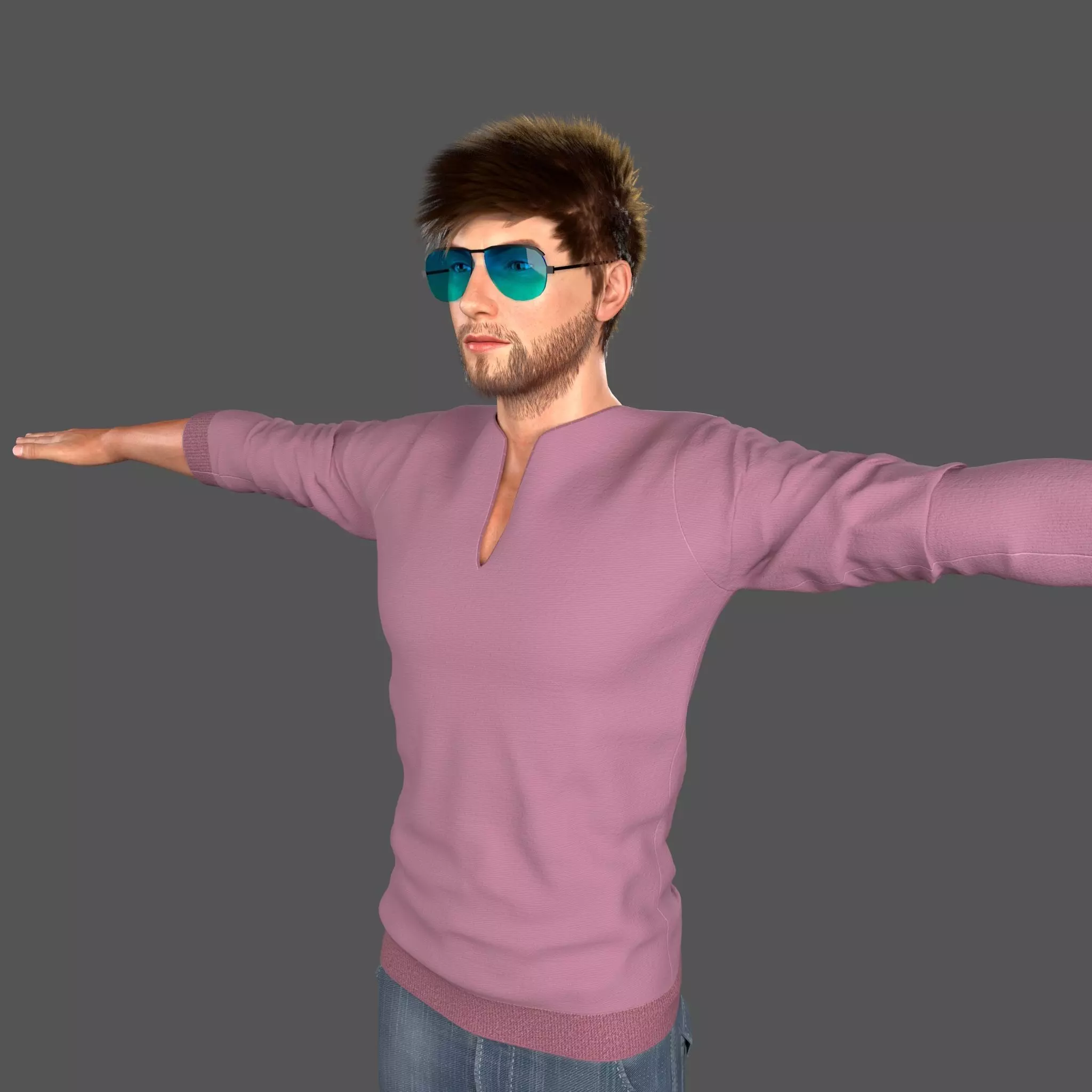 Stylish Man 2 3D model_0