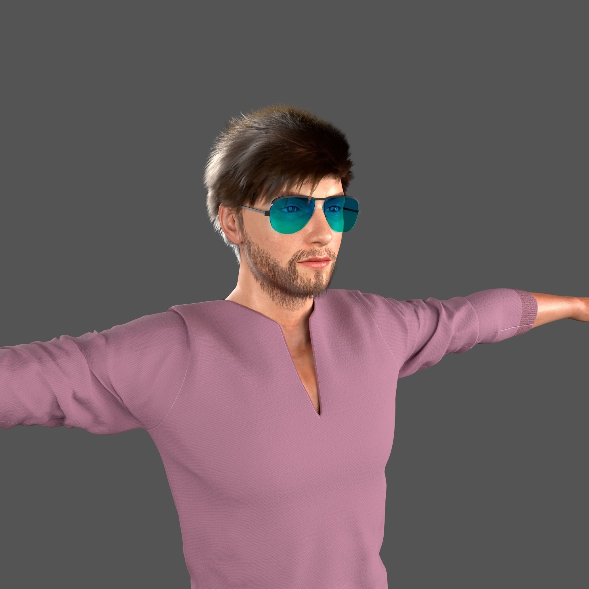 Stylish Man 2 3D model_4
