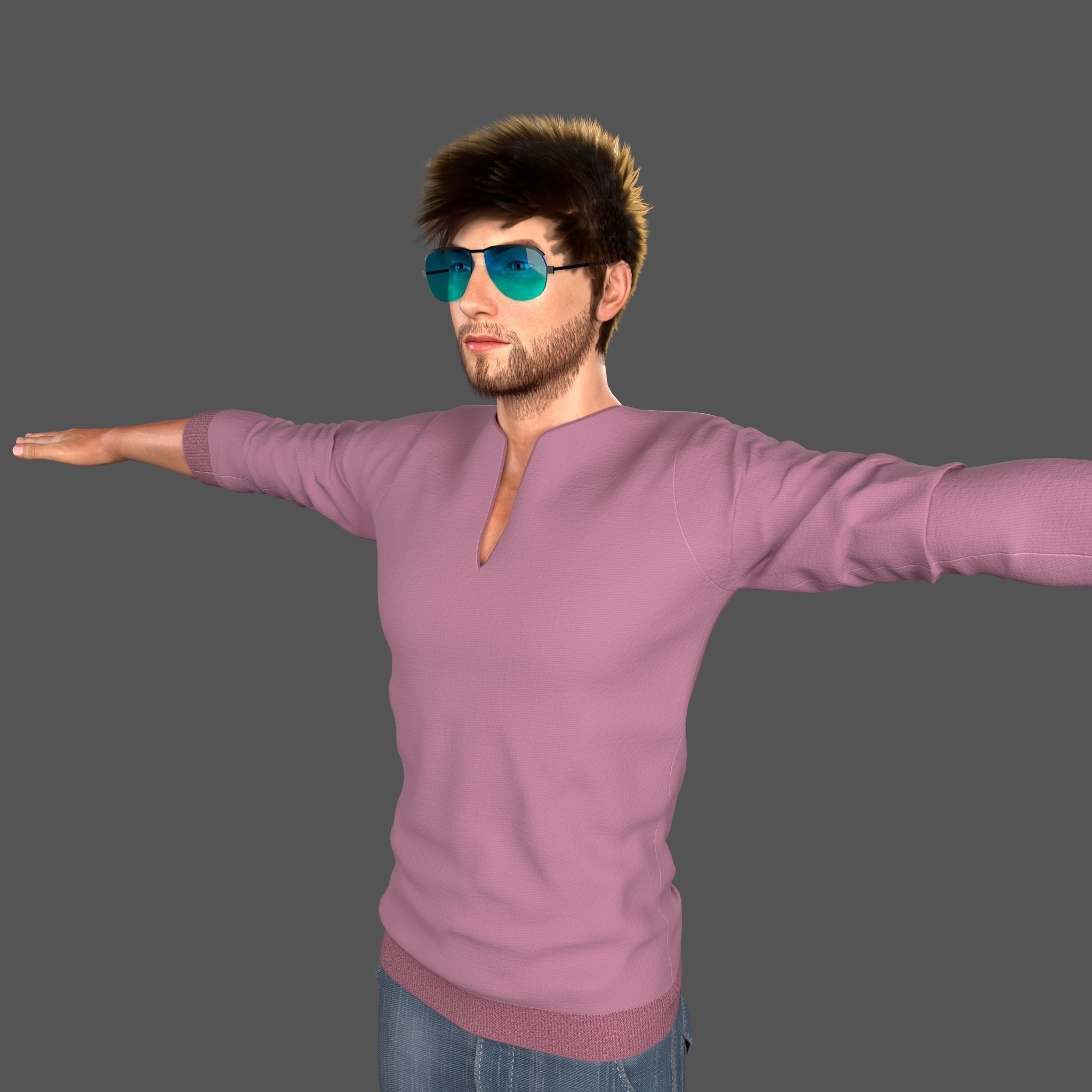 Stylish Man 2 3D model_7