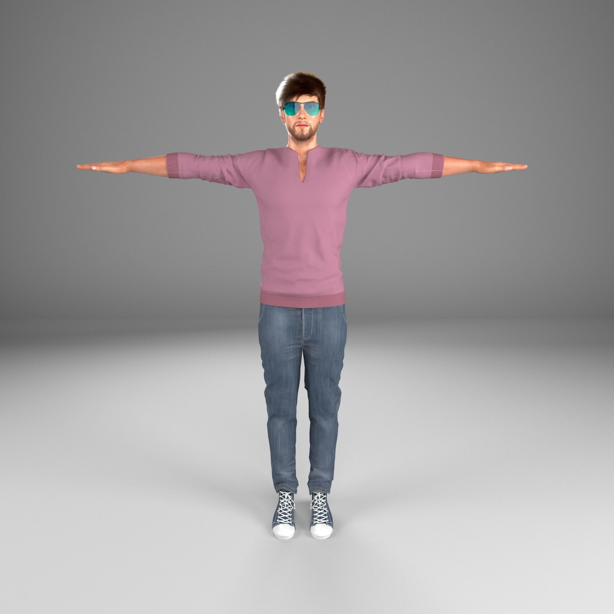 Stylish Man 2 3D model_11