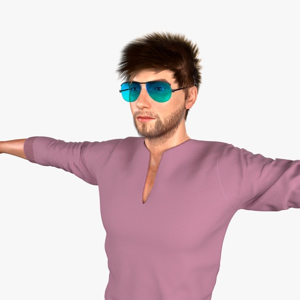 Stylish Man 2 3D model_5