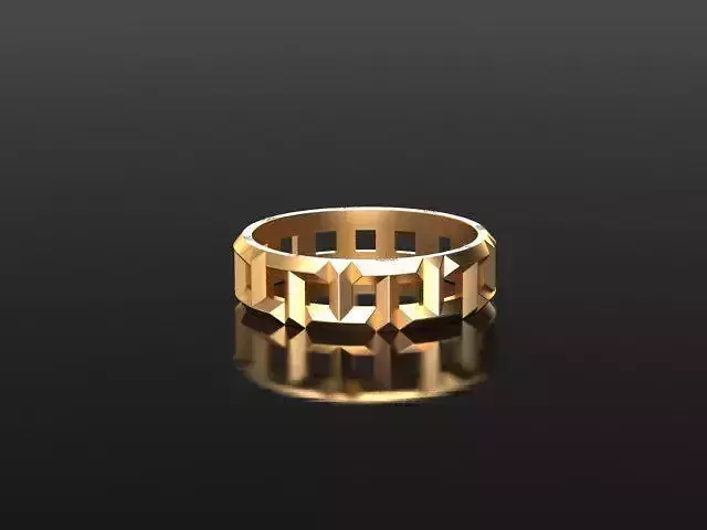  Wedding rings six sizes for 3d print