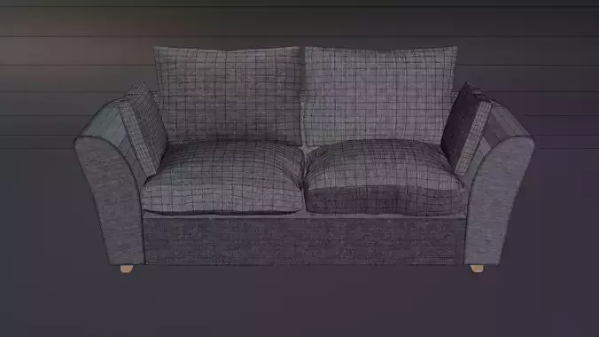 Armchair couch with two arms