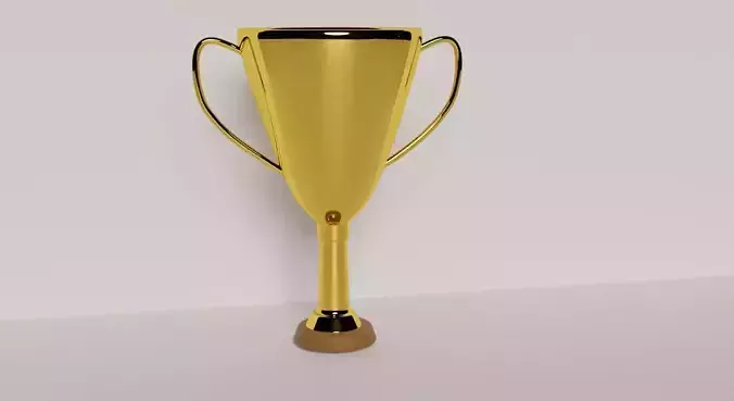 Trophy gold cup