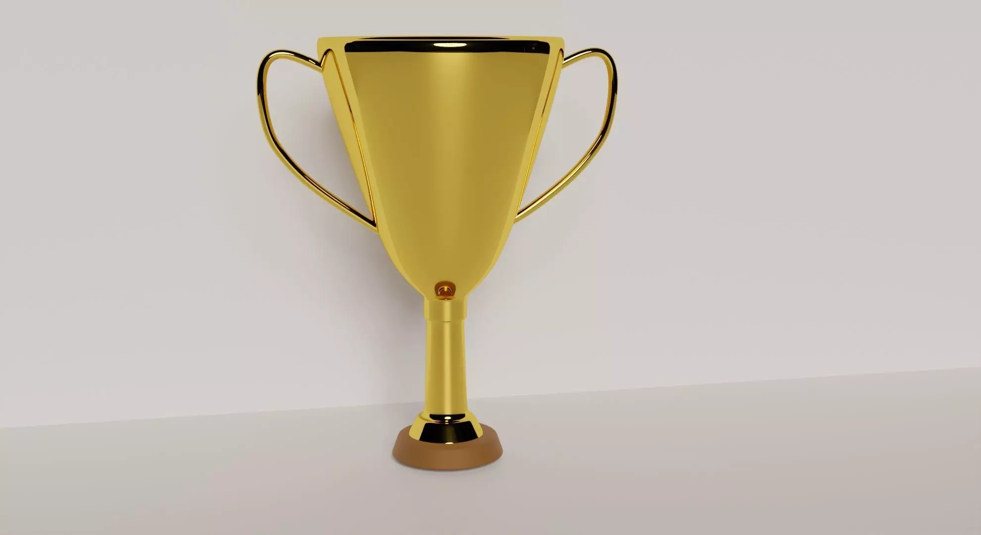 Trophy gold cup 3D model