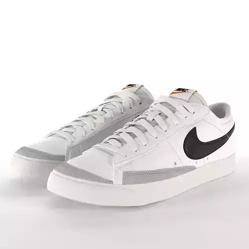 Nike Blazer Low 77 Vintage PBR Low-poly 3D model
