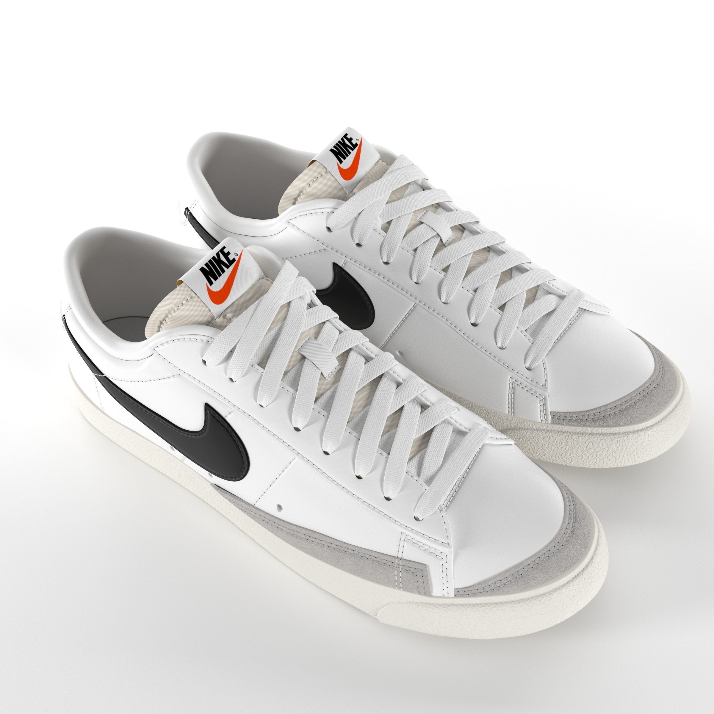 Nike Blazer Low 77 Vintage PBR Low-poly 3D model_5