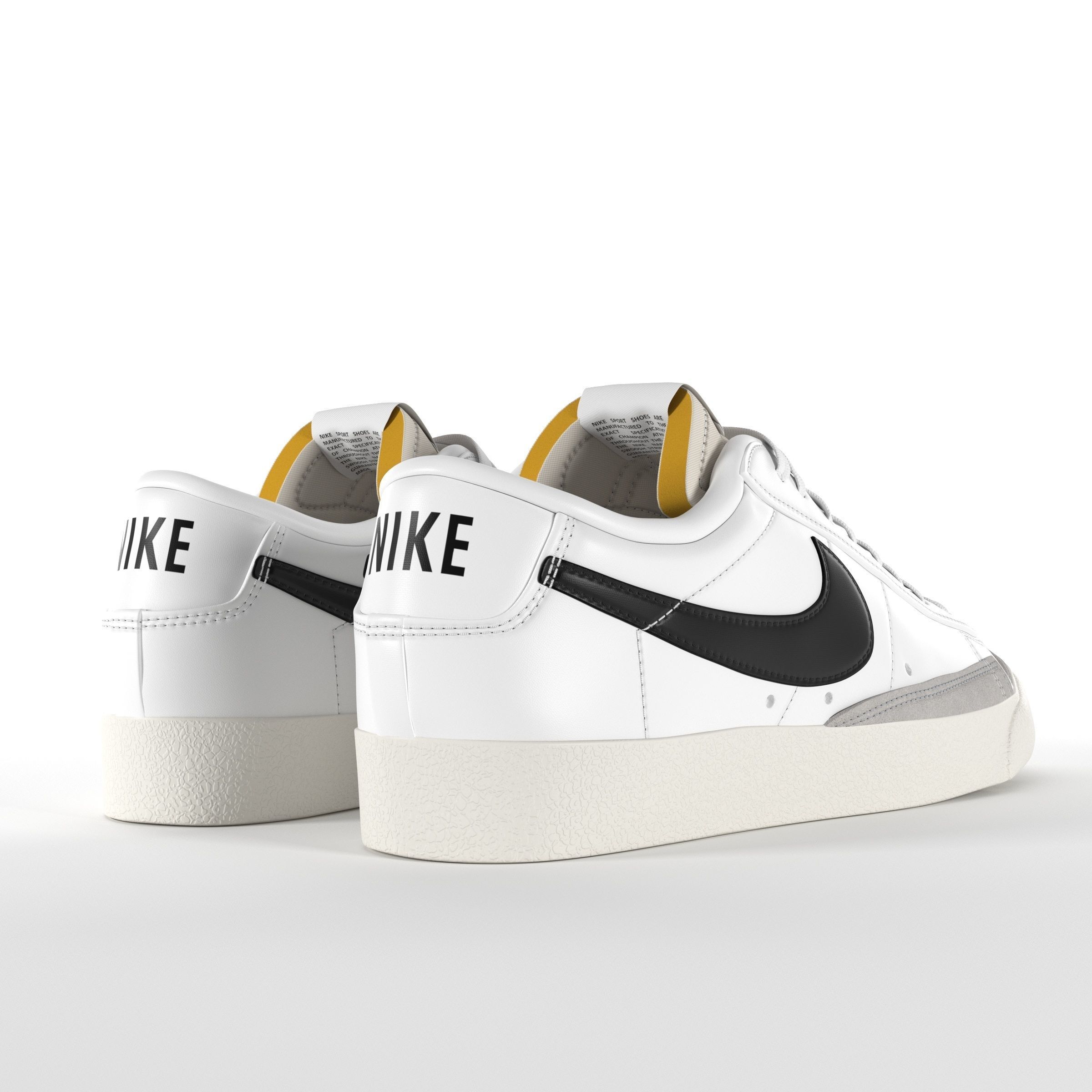 Nike Blazer Low 77 Vintage PBR Low-poly 3D model_3