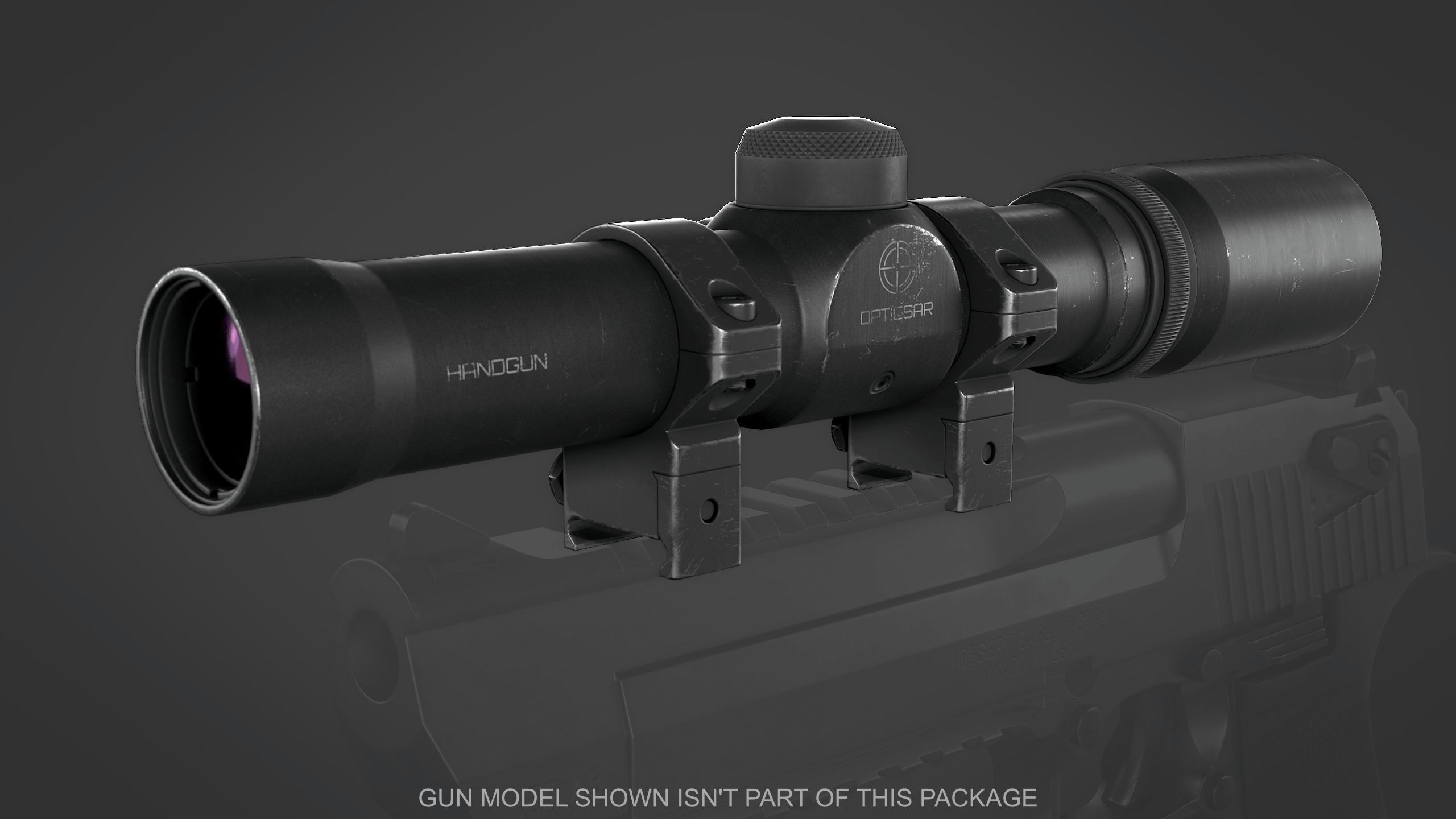 3D model Handgun Scope VR / AR / low-poly | CGTrader