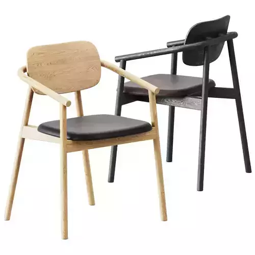 Wooden Klara Armrest Chair by Moroso