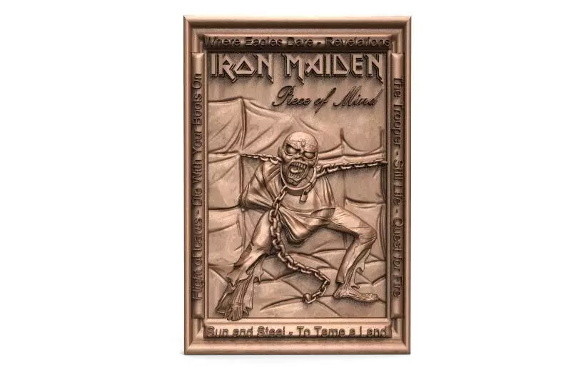 Iron maiden Eddie Piece of mind CNC 3D print model