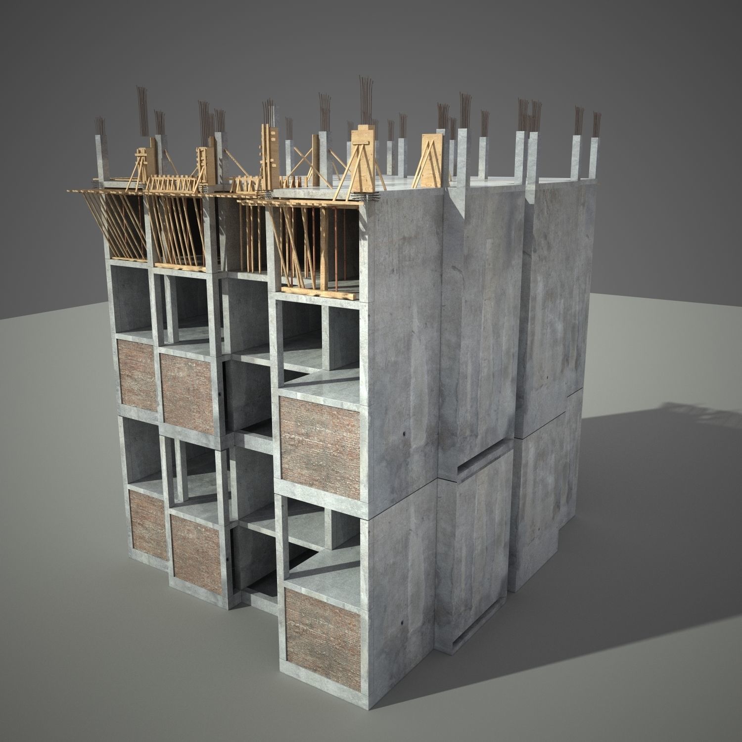 Construction Building 3D model_1