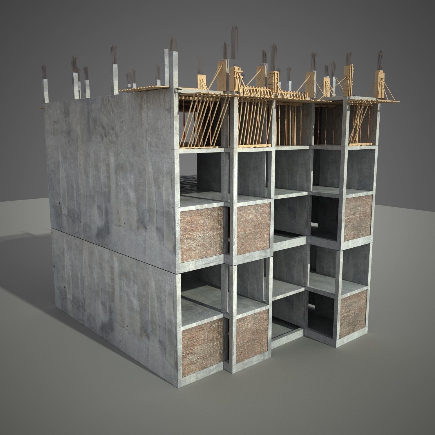 Construction Building 3D model_4