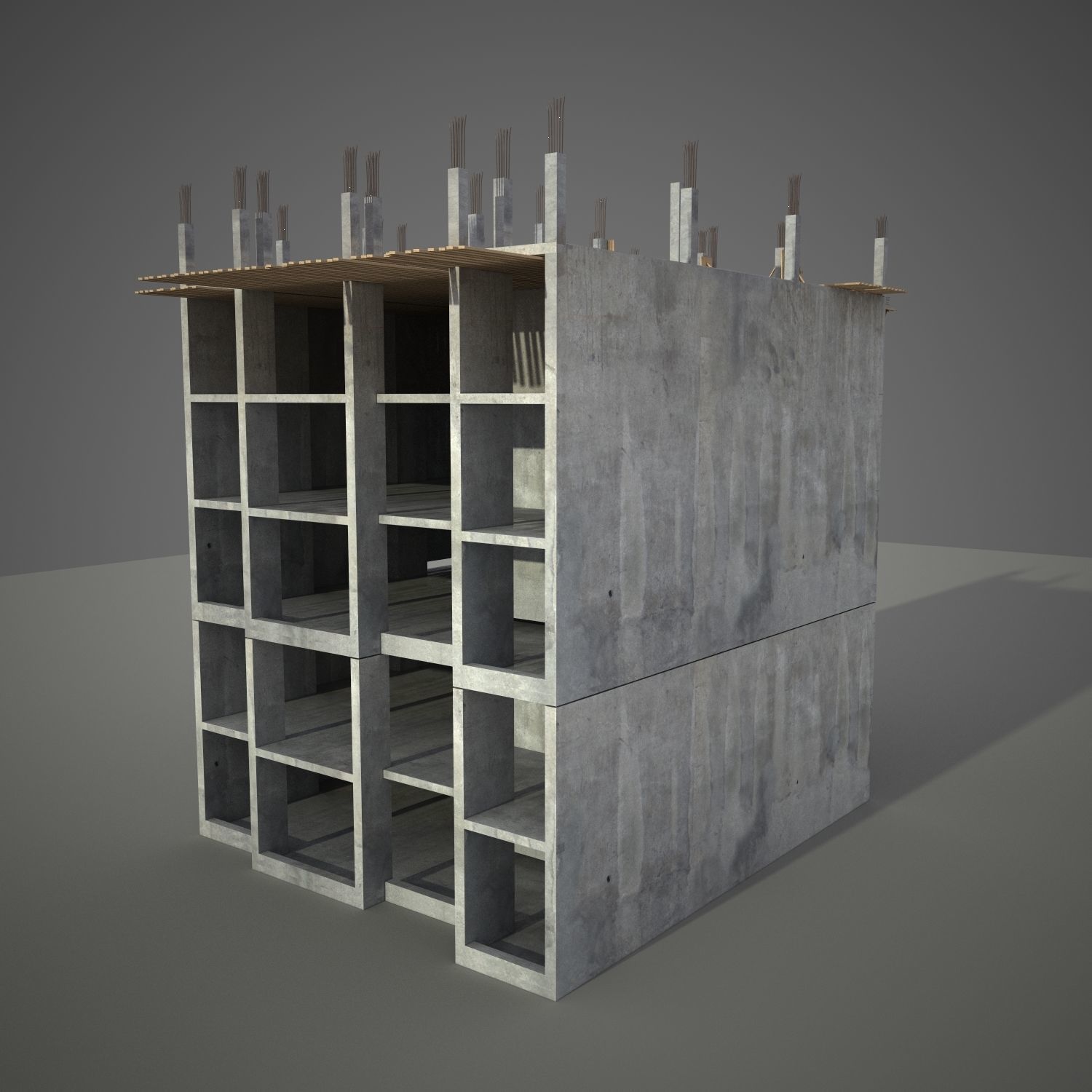 Construction Building 3D model_3