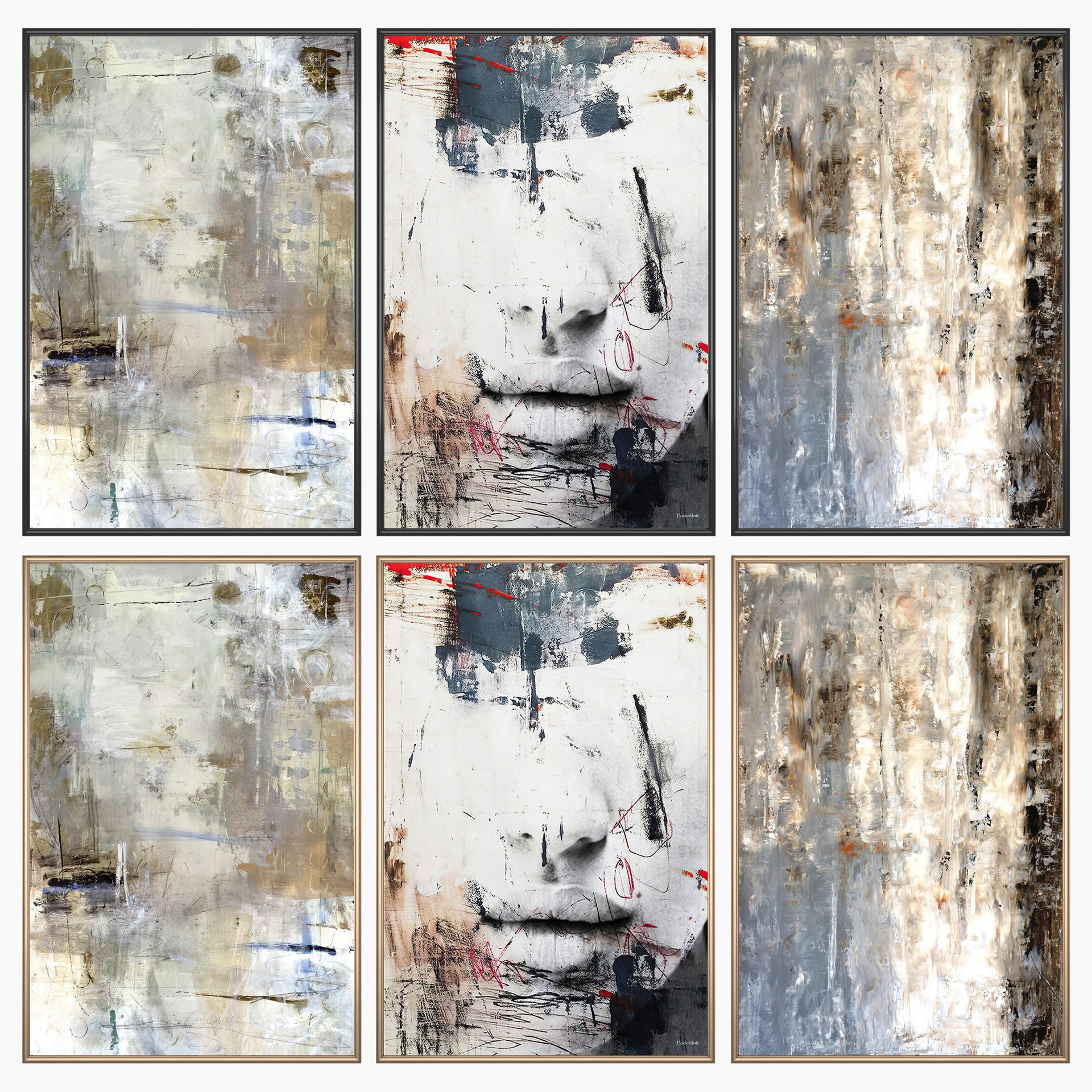 Wall Art Set 3580 3D model_1