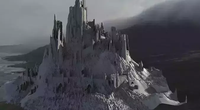 Castle inspired by European design 3D model