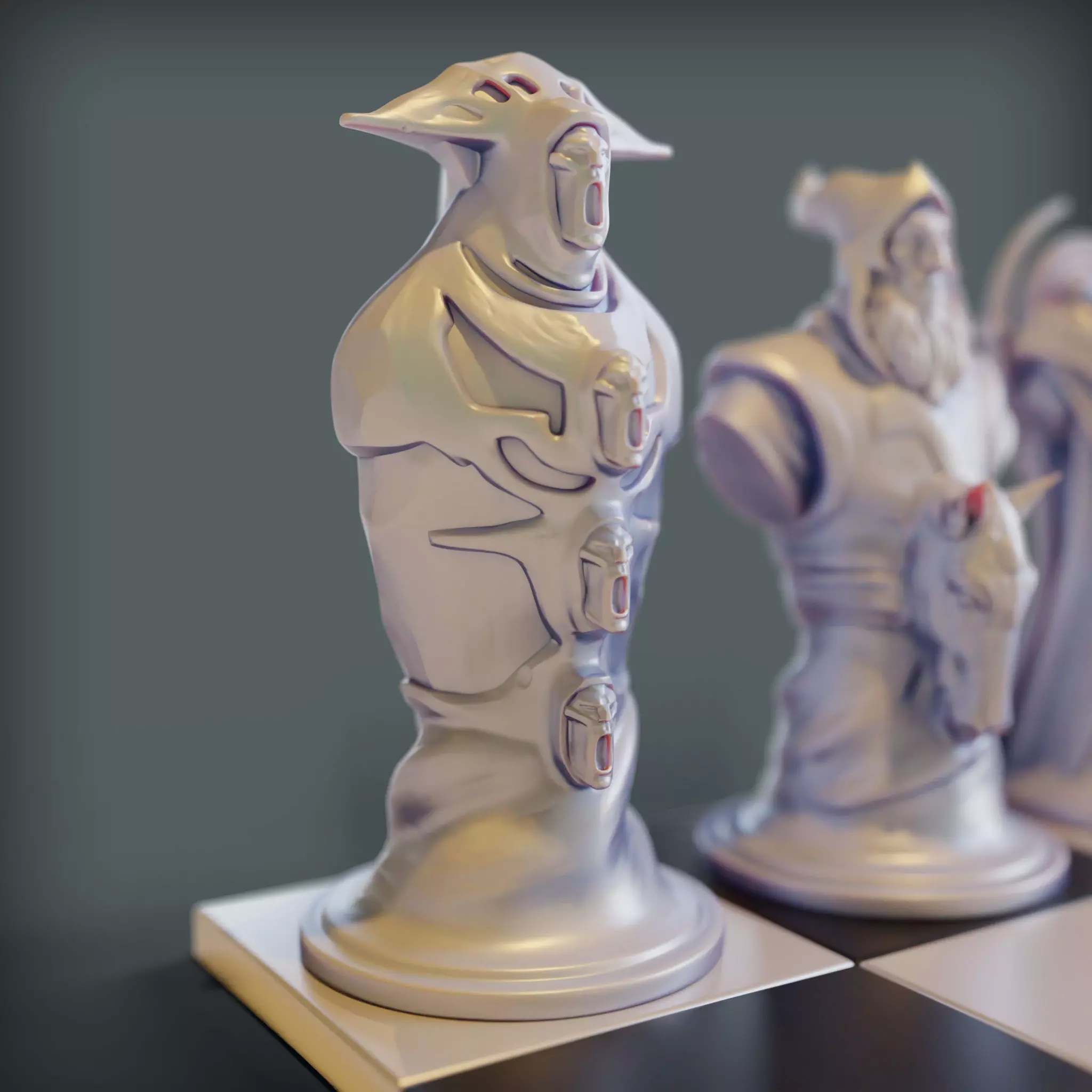 Radiant Tower Dota 2 Rook Chess Piece 3D print model