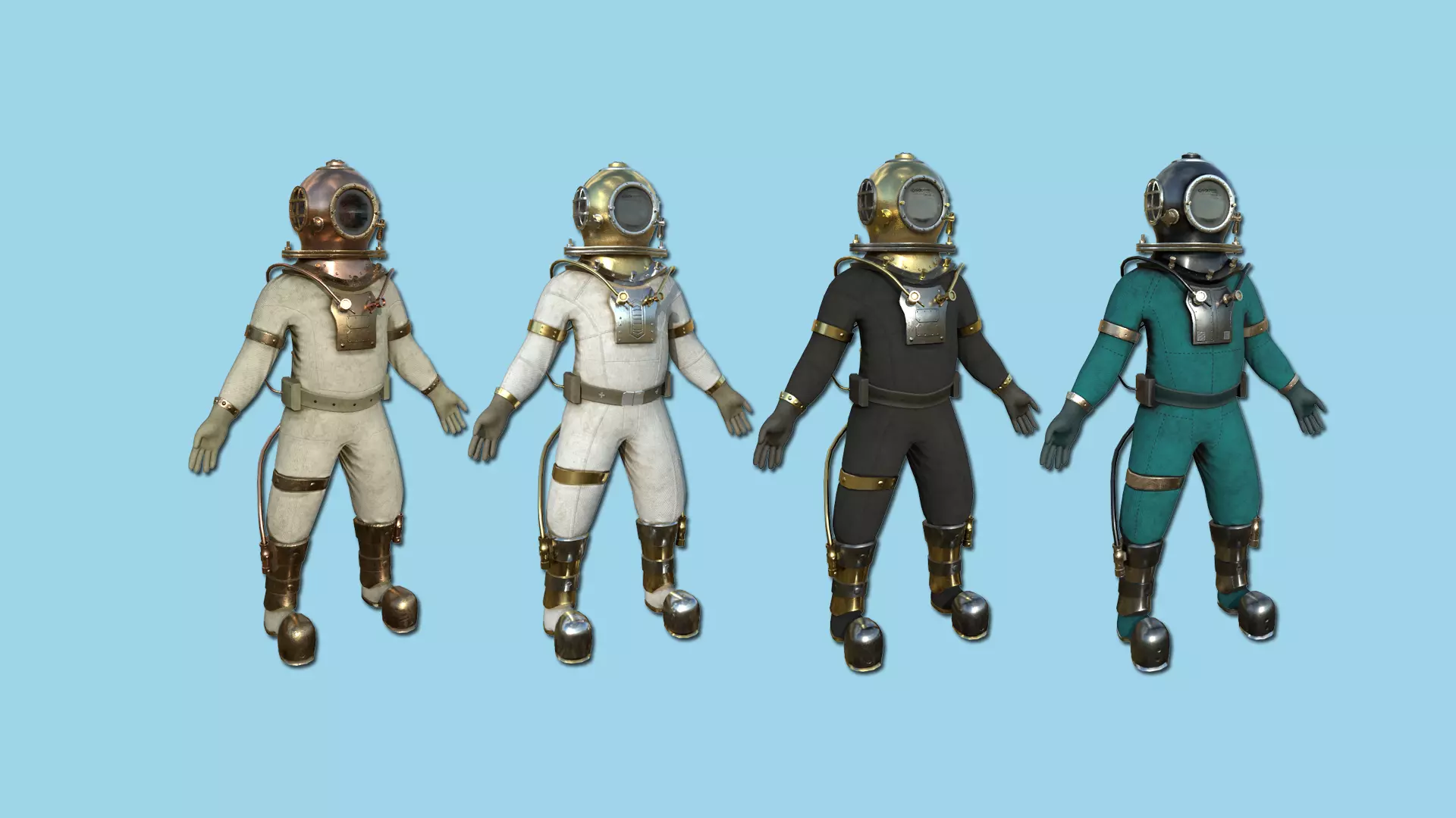 04 Diving Suits Collection - Character Design Fashion _0