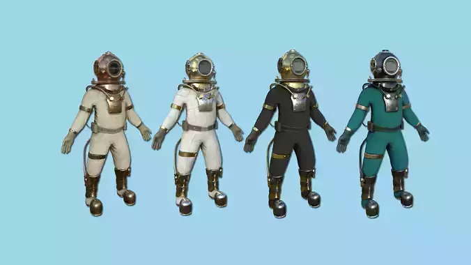 04 Diving Suits Collection - Character Design Fashion 