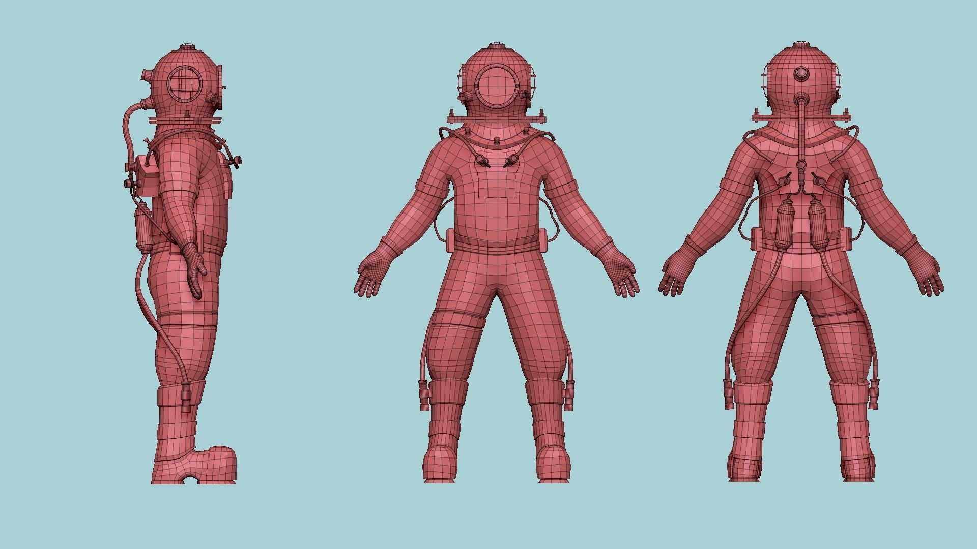 04 Diving Suits Collection - Character Design Fashion _9
