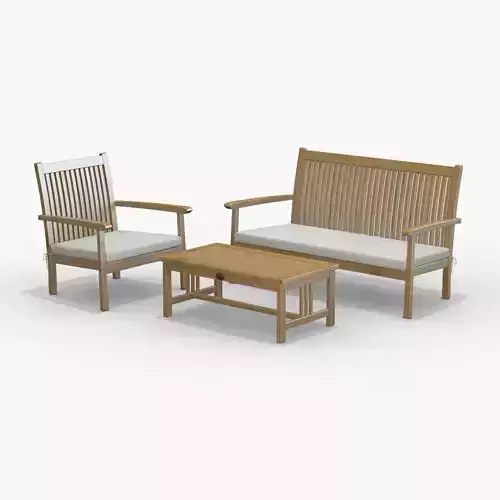 REDI GROUP garden set Low-poly 3D model