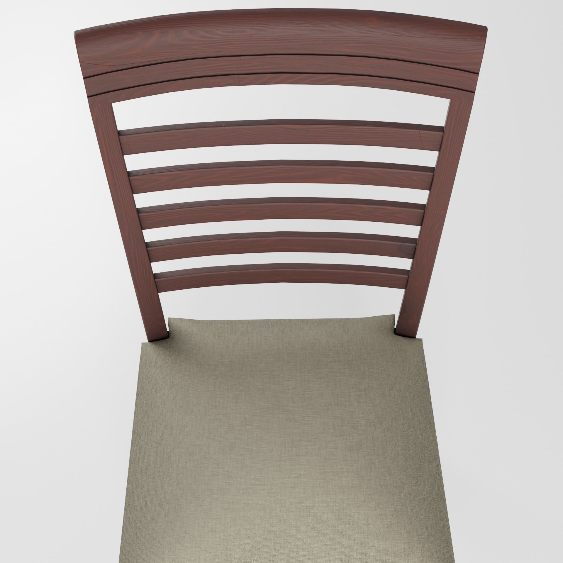 Wooden Dining Chair 3D model_7