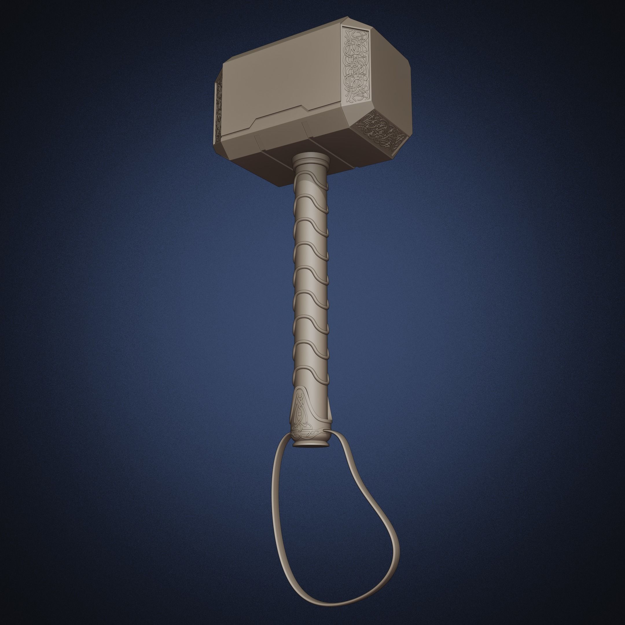 Marvels Mjolnir 3D model_4