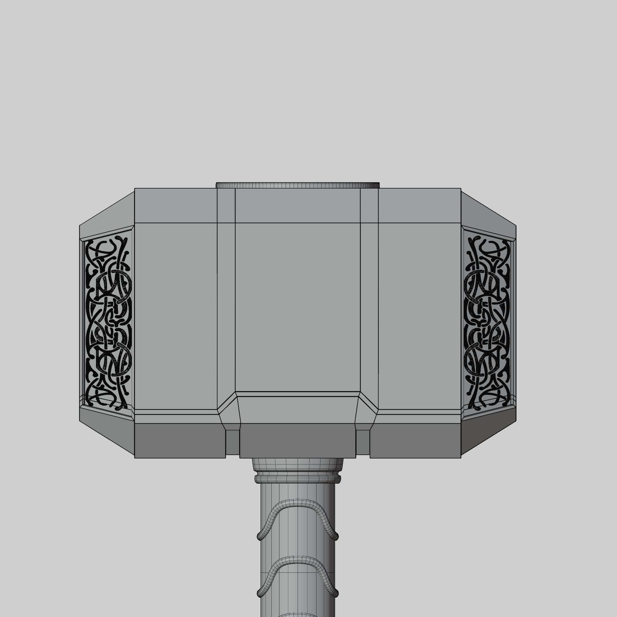 Marvels Mjolnir 3D model_7