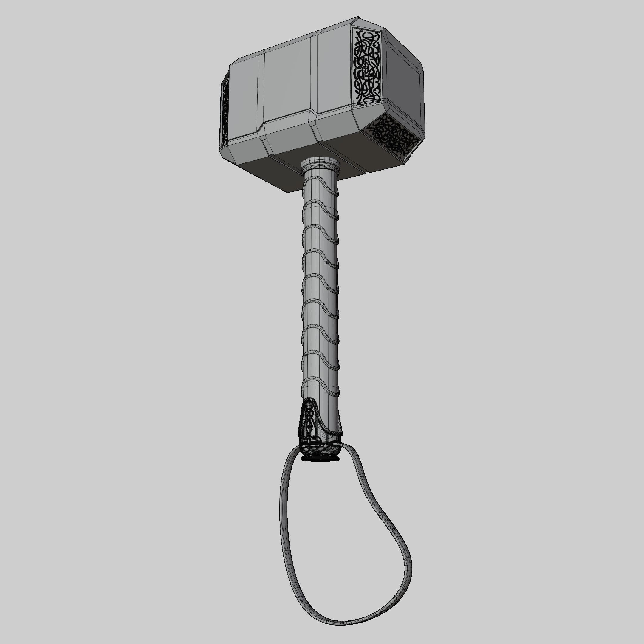 Marvels Mjolnir 3D model_9