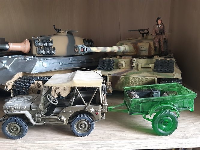 Jeep Willys  Bantam Trailer in  multiple scale 3D print model 2