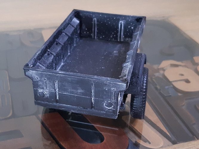 Jeep Willys  Bantam Trailer in  multiple scale 3D print model 3