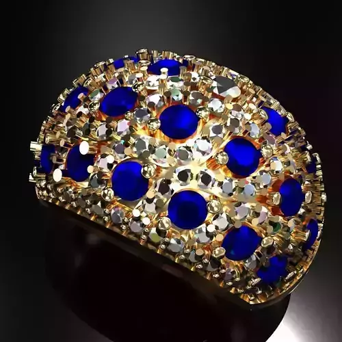 Zafiro and Diamond Rings