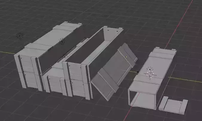 Ammunition wood box for 105 HOWITZER scale 1 16 3D print model