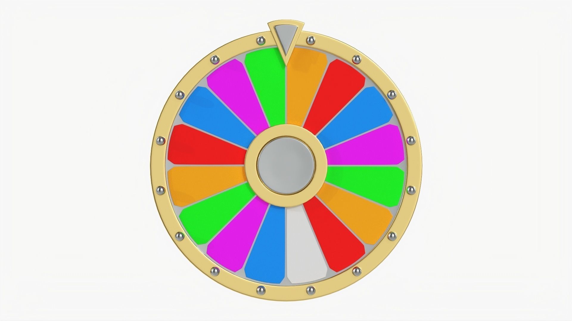 Wheel of fortune 3D model_3