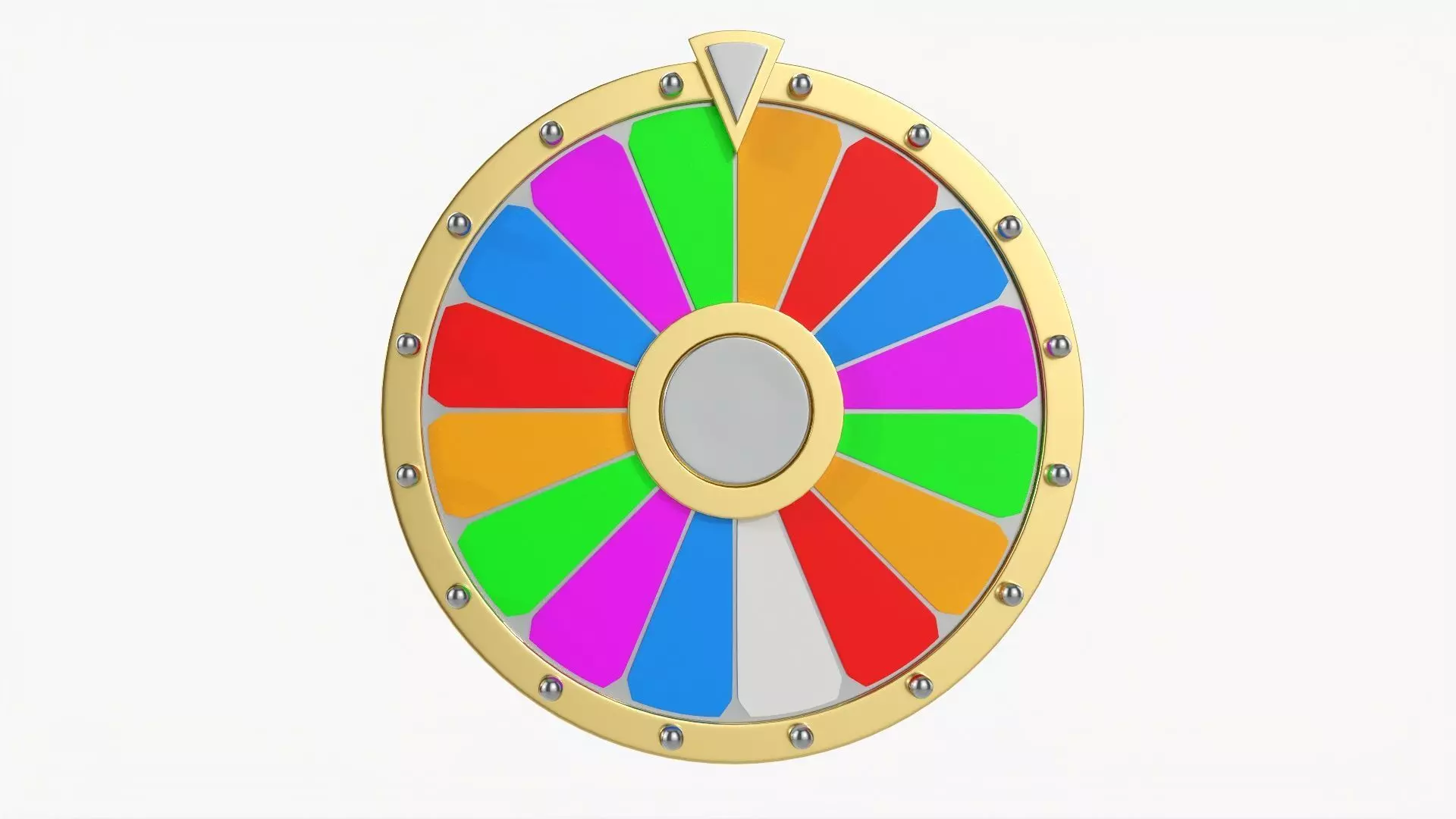 Wheel of fortune 3D model_0