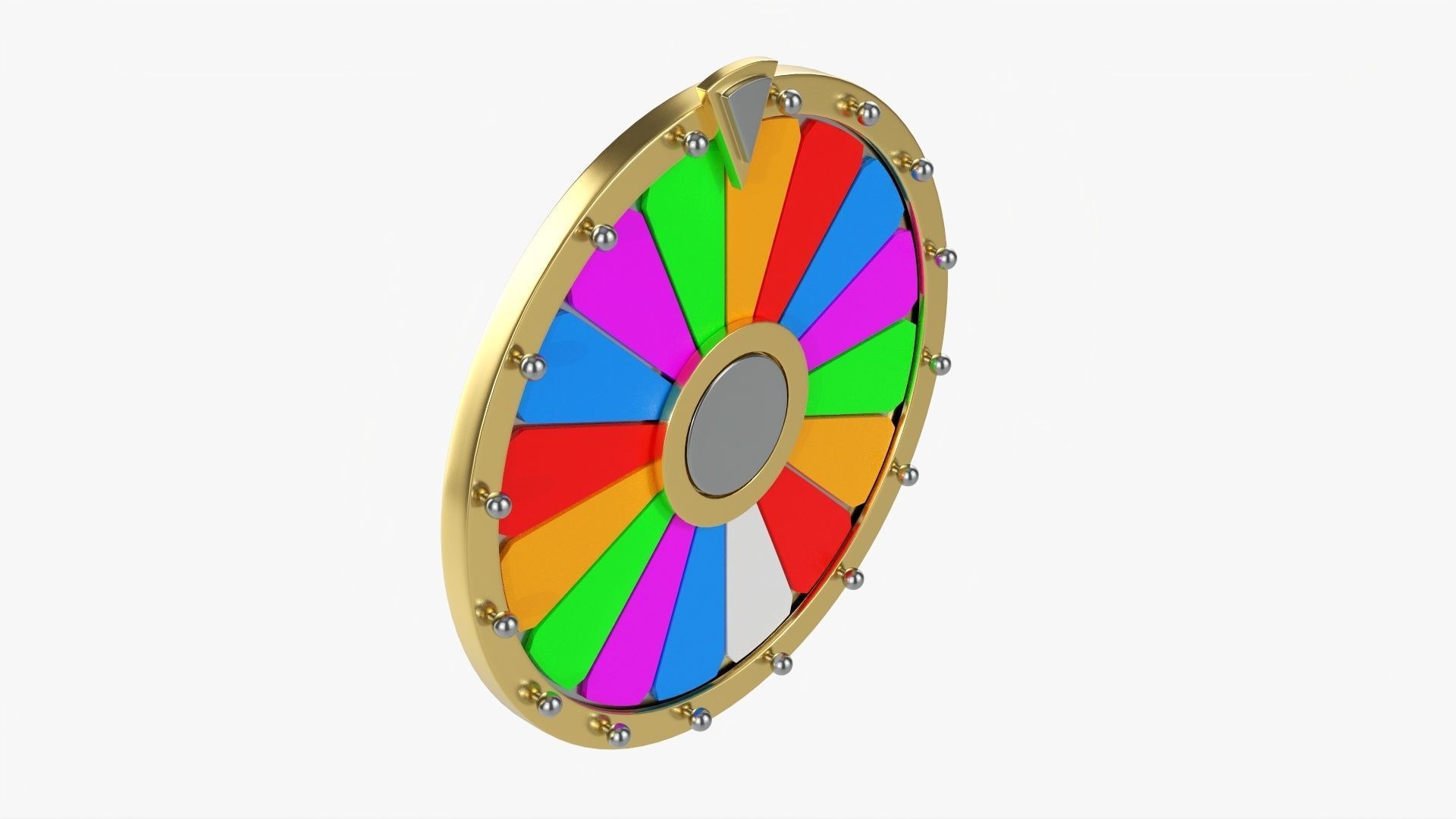 Wheel of fortune 3D model_1