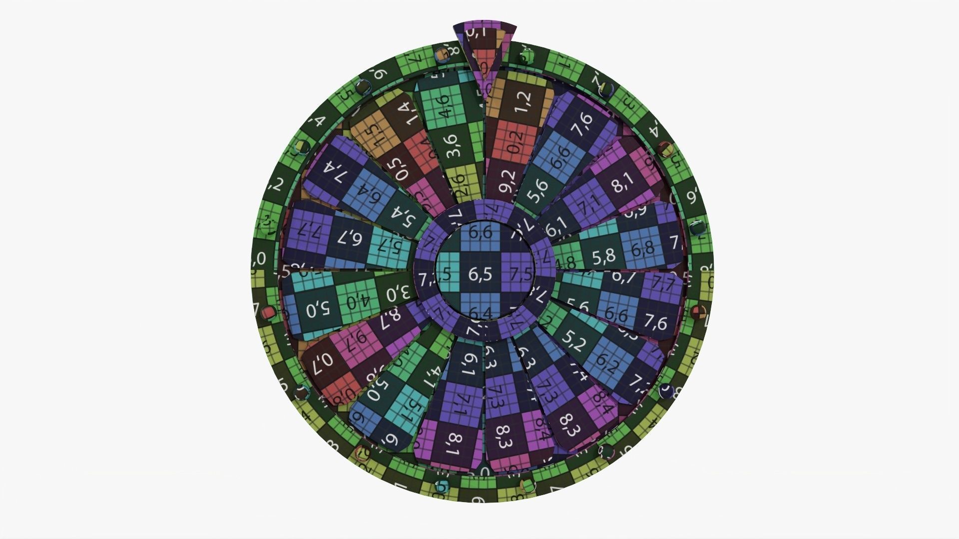 Wheel of fortune 3D model_9