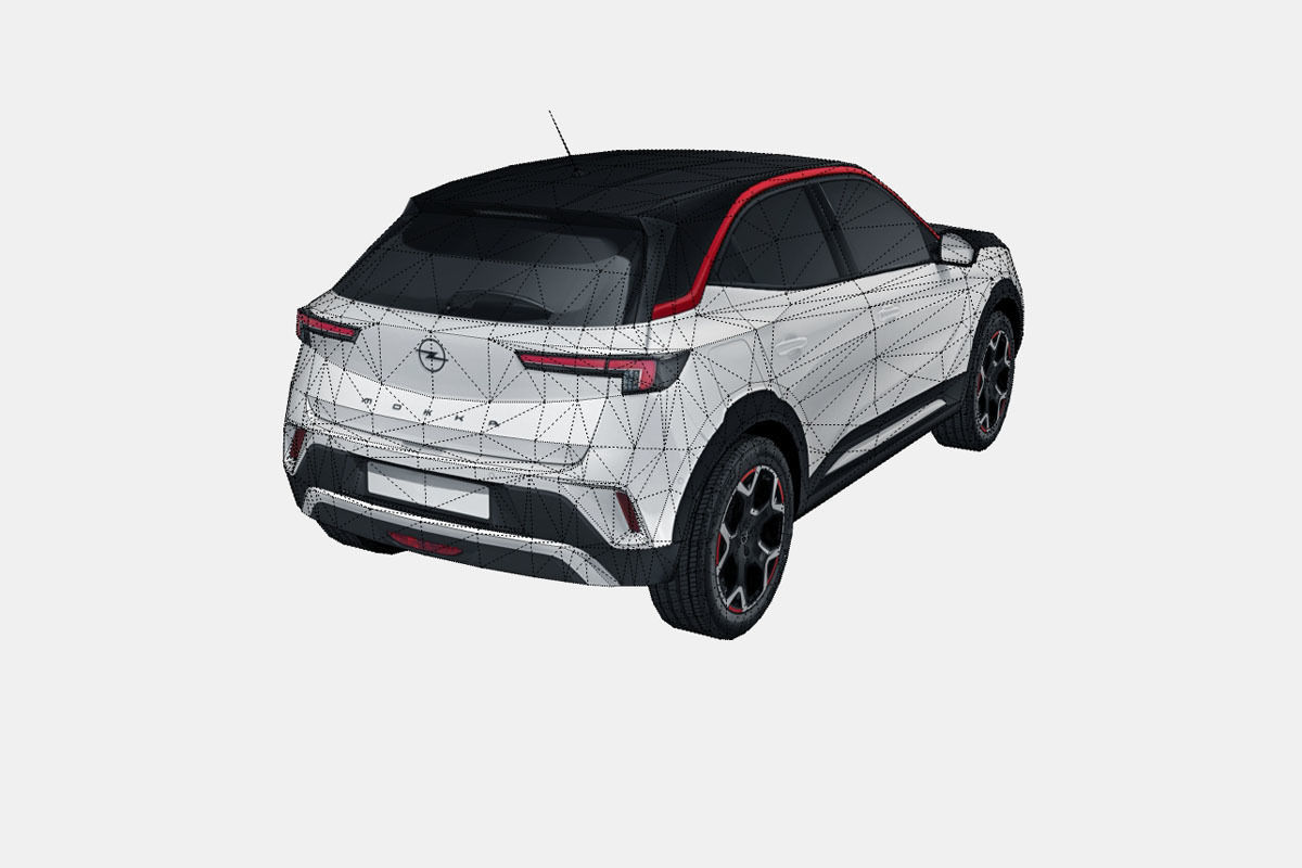 Opel Mokka 2021 Low-poly 3D model_17