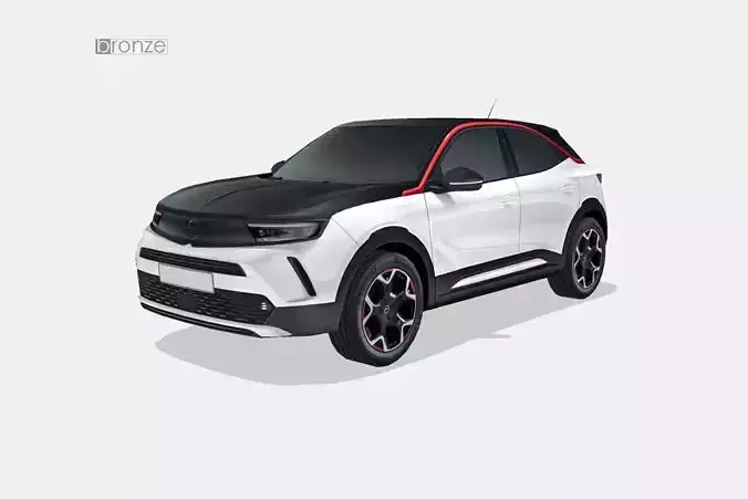 Opel Mokka 2021 Low-poly 3D model