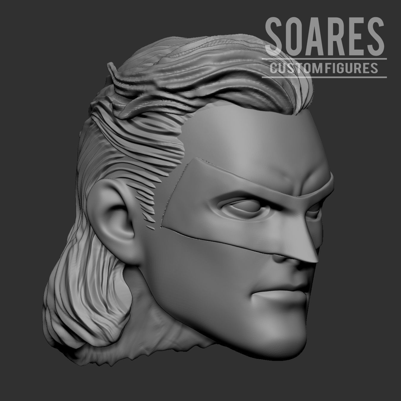 Classic NightWing Head 3D print model  3D print model_1