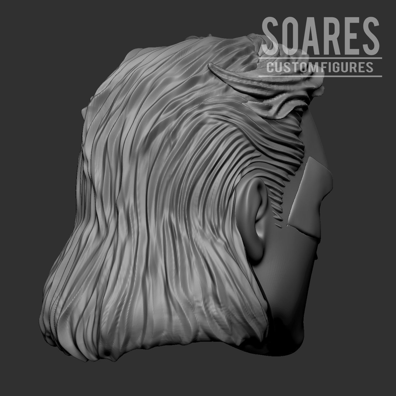 Classic NightWing Head 3D print model  3D print model_2