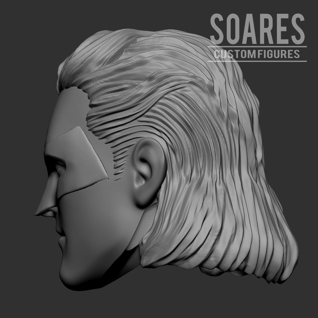 Classic NightWing Head 3D print model  3D print model_3