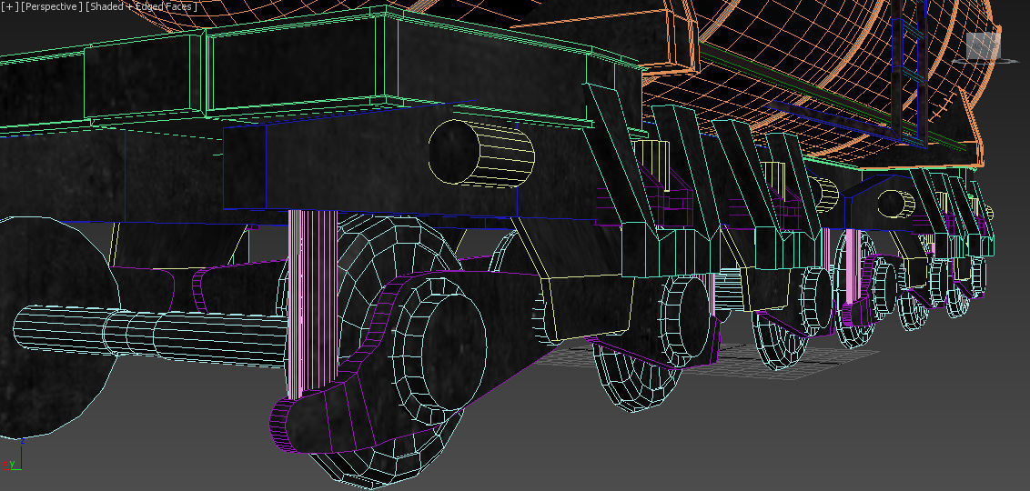 Train tank car - tank car 3D model_6