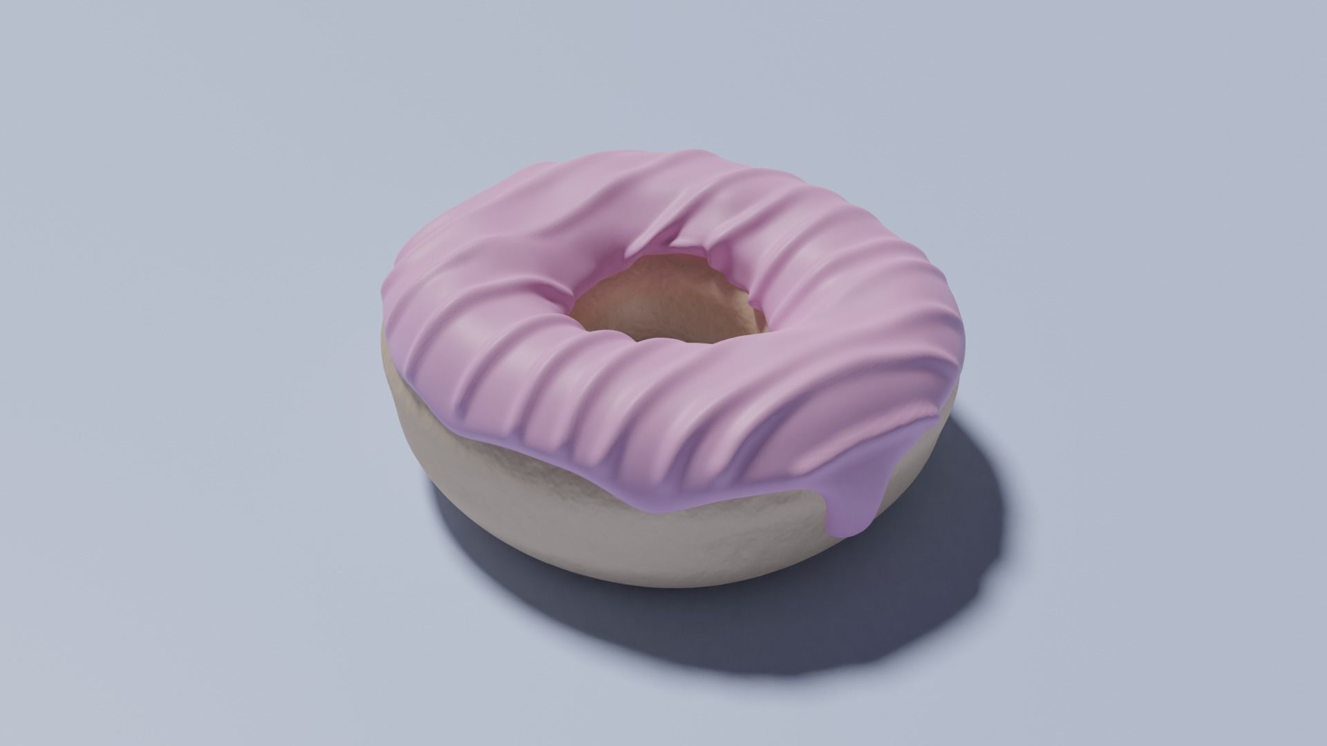 Pink Donut 3D model_6