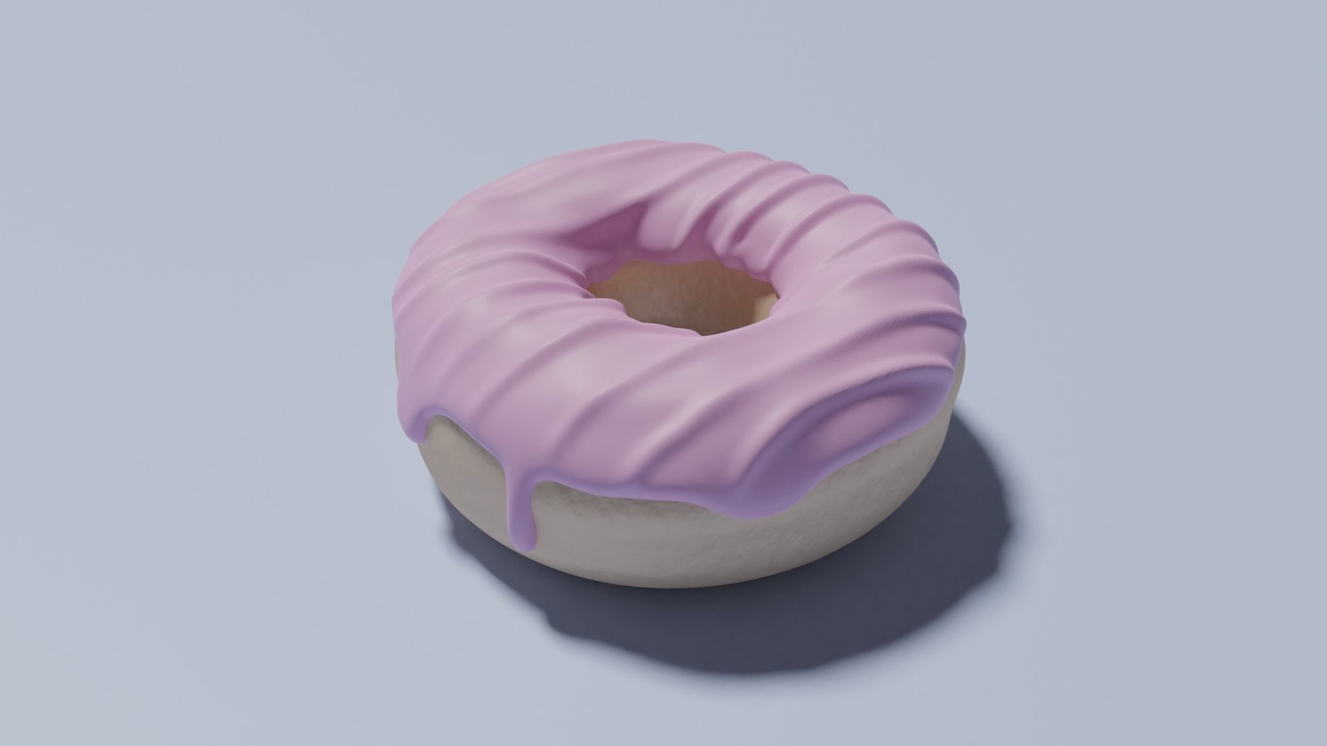 Pink Donut 3D model_11
