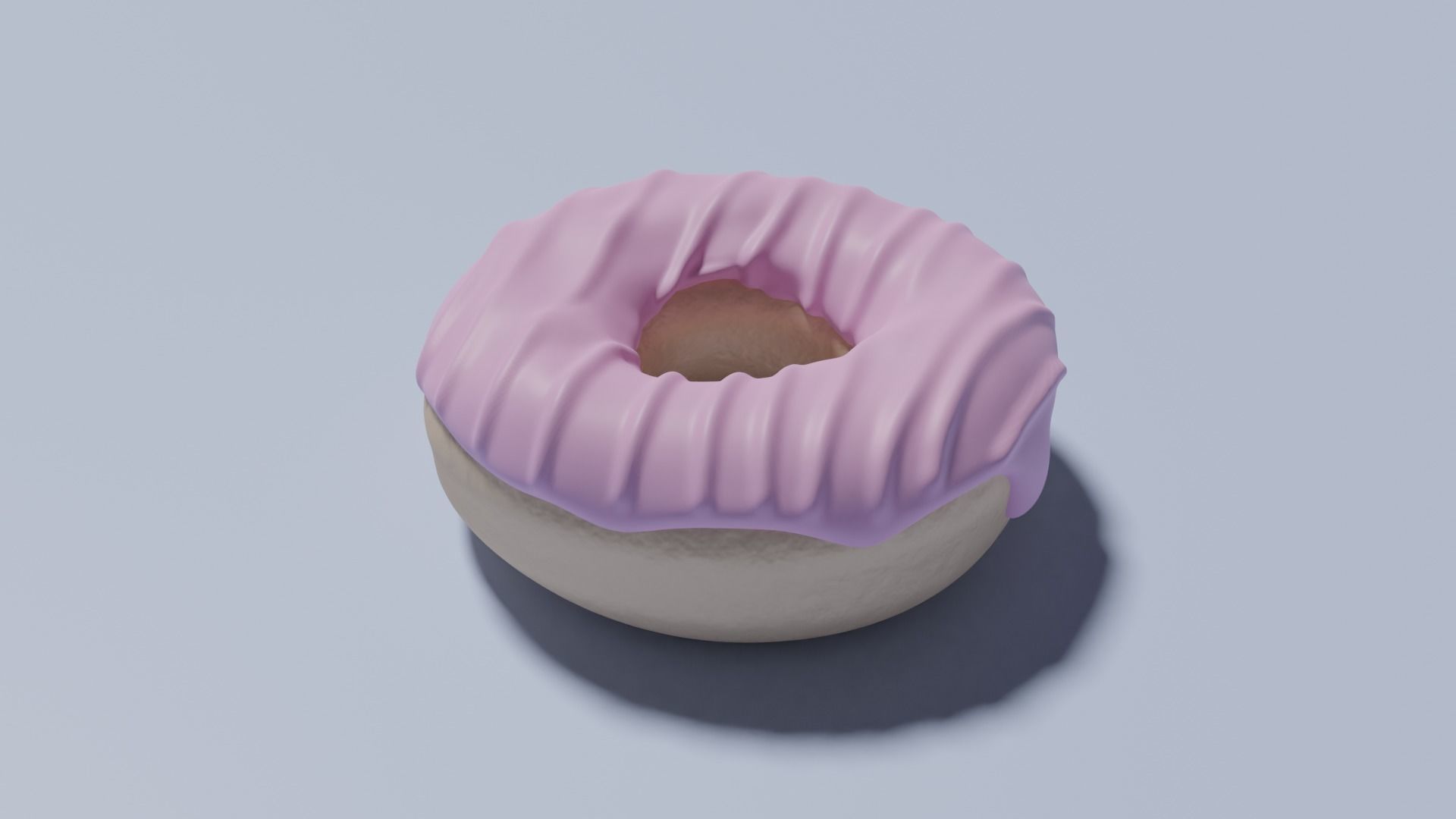 Pink Donut 3D model_7