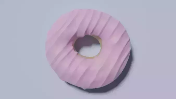 Pink Donut 3D model