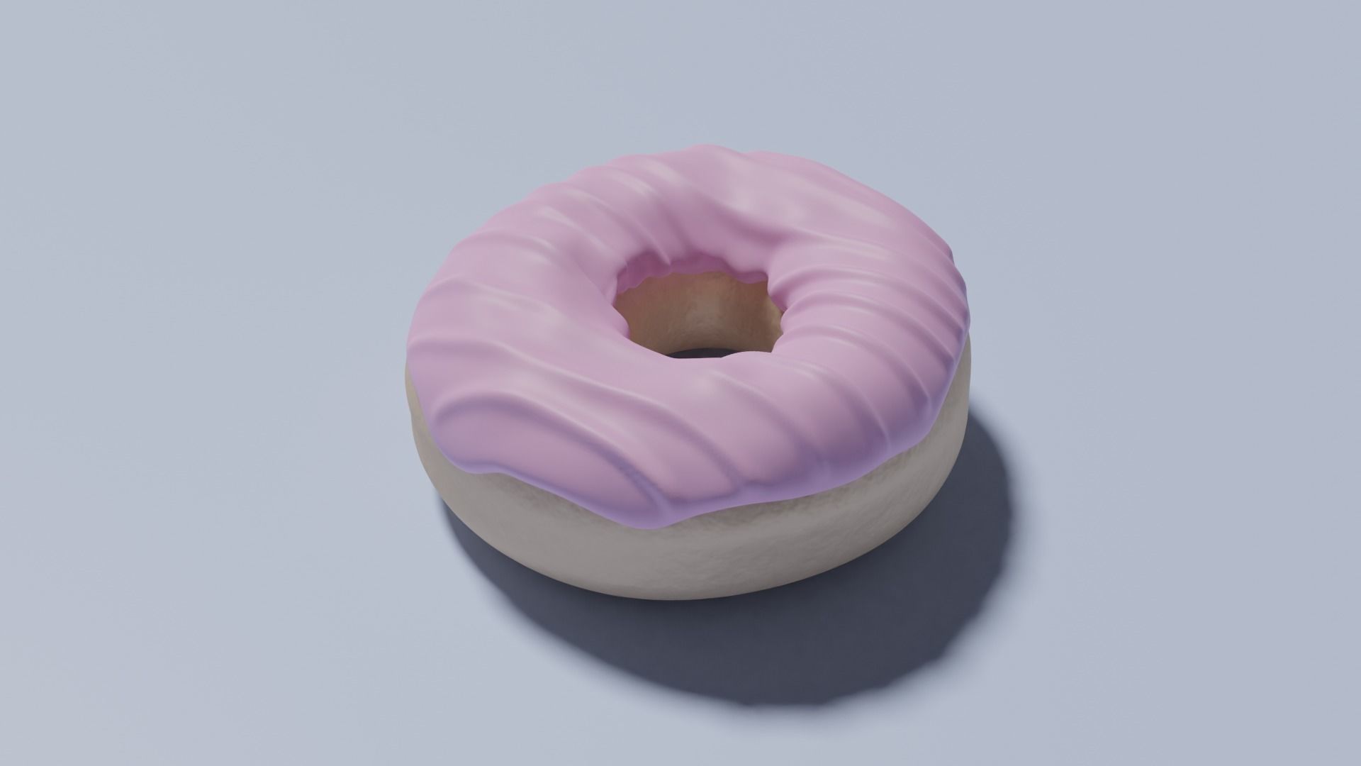 Pink Donut 3D model_9