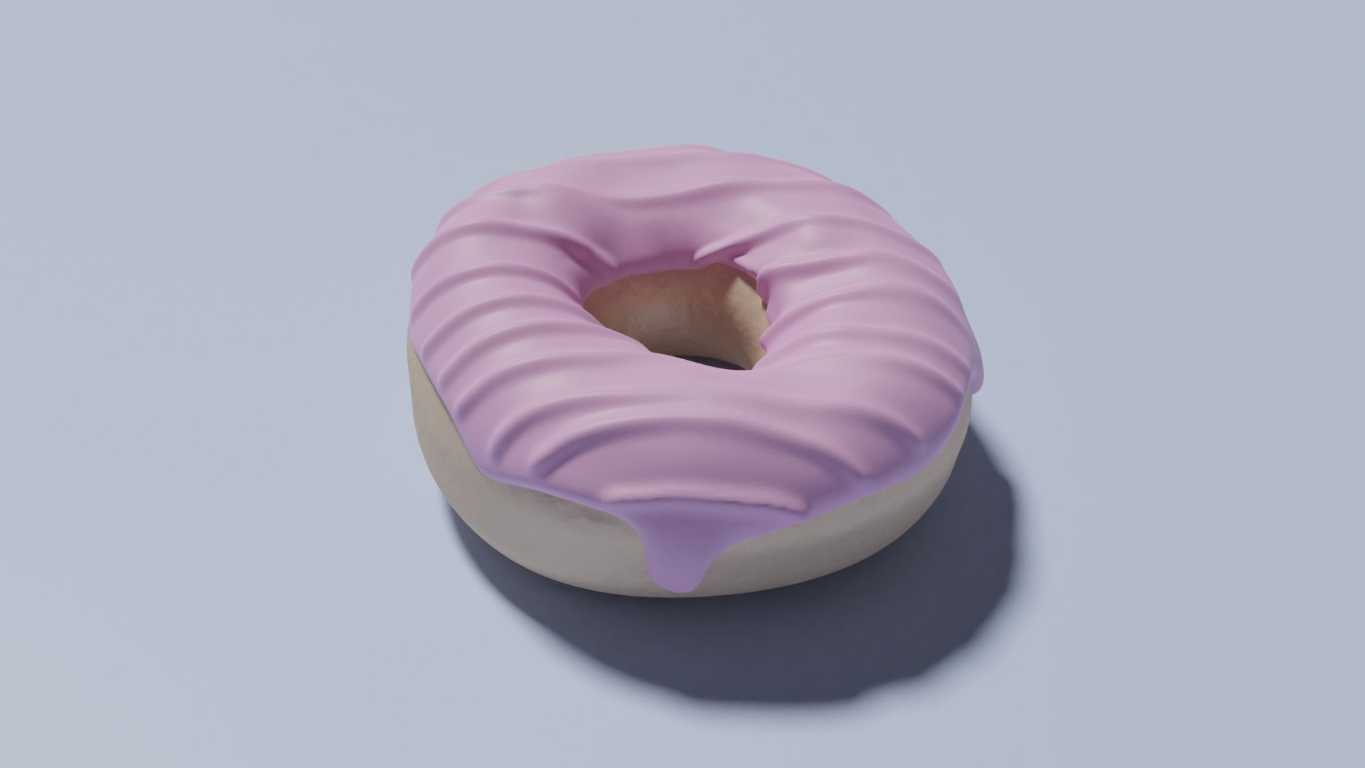Pink Donut 3D model_5