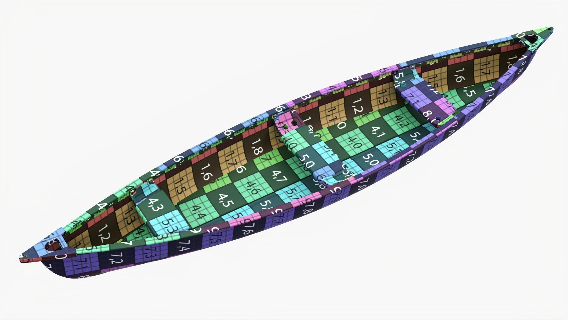 Canoe 01 3D model_11